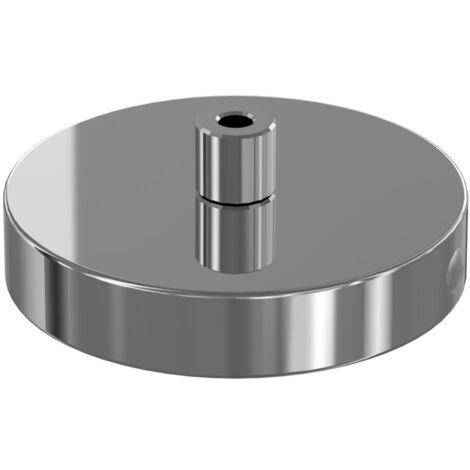 Rosone Metallo Cromo 1 Foro D10Cm