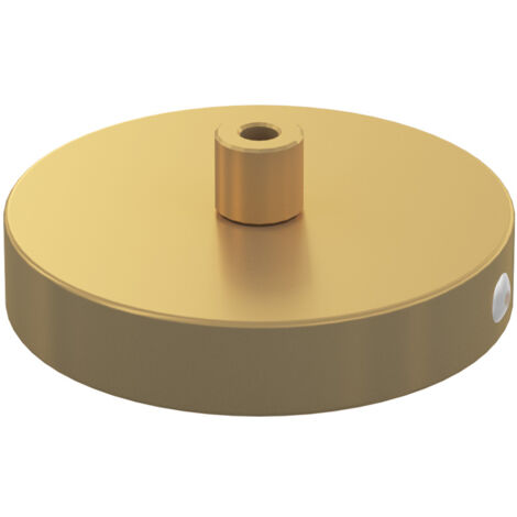Rosone Metallo Oro Opaco 1 Foro D10Cm