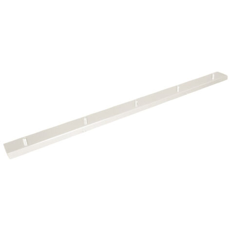 Rosone Multicavo 5 Fori In Metallo Bianco Opaco L120Cm