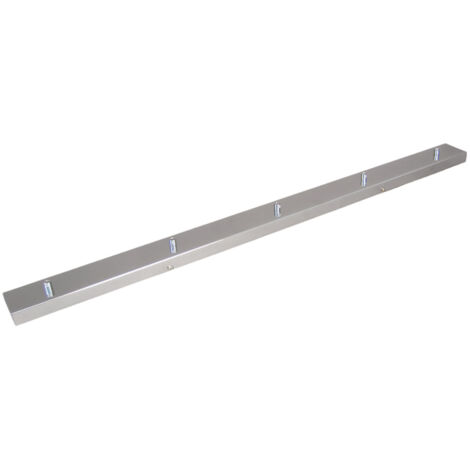 Rosone Multicavo 5 Fori In Metallo Cromo Lucido L120Cm