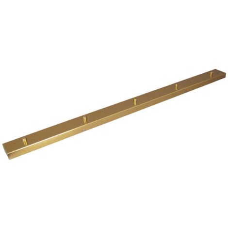 Rosone Multicavo 5 Fori In Metallo Ottone Brunito L120Cm