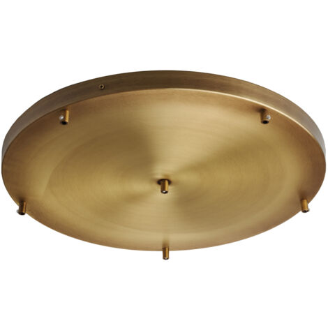 Rosone Multicavo 6 Luci In Ferro Bronzato Diametro 50 Cm