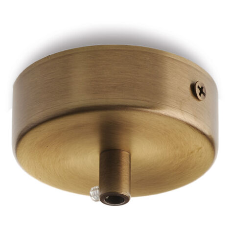 Rosone multicavo ferro bronzato diametro 8 con 1 foro H.3 - Ø8