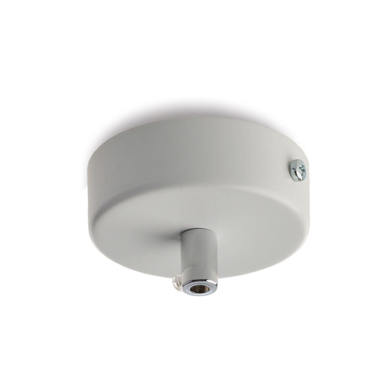 Rosone Multicavo In Ferro Bianco Diametro 8 Cm - Bianco