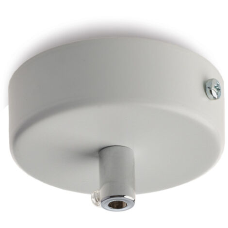 Rosone multicavo in ferro bianco diametro 8 con 1 foro H.3 - Ø8
