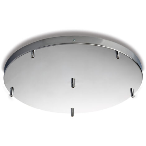 Rosone multicavo in ferro cromato diametro 50 con 6 fori H.3 - Ø50