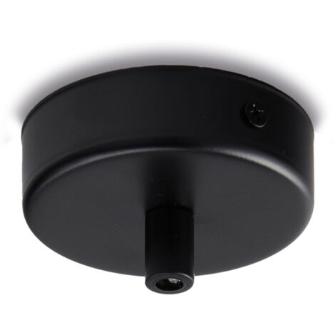 Rosone multicavo in ferro nero diametro 8 con 1 foro H.3 - Ø8