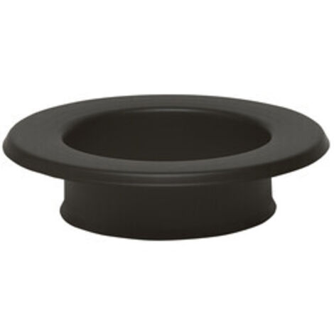 ROSONE P/STUFA A MURO D 12CM NERO