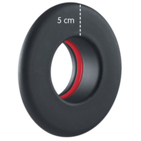 ROSONE PER STUFA A PELLET CORONA  5 CM D  8 CM NERO OPACO- 1,0 pz