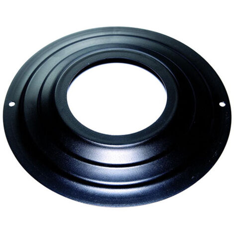 rosone per tubi stufa pellet colore nero, diametro 80 mm