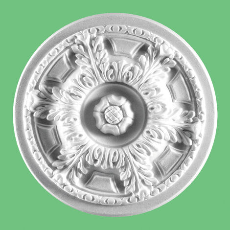 Rosone Decorativo Per Soffitto Mod. ER32DY - Diametro 32cm | Decorazione Per Interni, Stile Classico - Foto 2