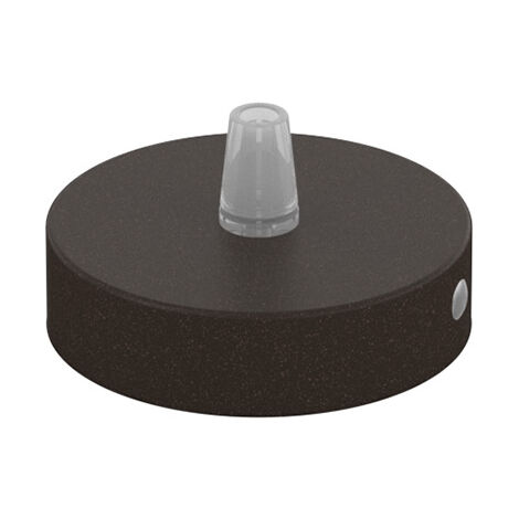 Rosone Serracavo Esterno Metallo Marrone 1 Foro D8Cm