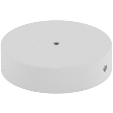 Rosone Serracavo Interno Metallo Bianco 1 Foro D8Cm