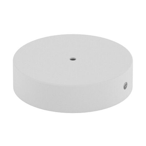 Rosone Serracavo Interno Metallo Bianco 1 Foro D8Cm