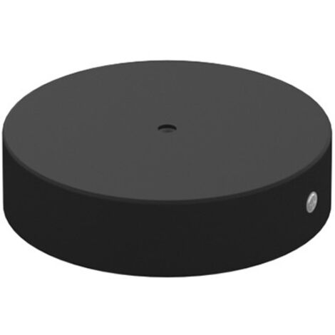 Rosone Serracavo Interno Metallo Nero 1 Foro D8Cm