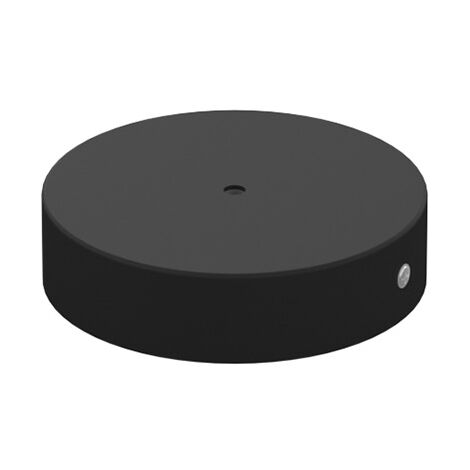 Rosone Serracavo Interno Metallo Nero 1 Foro D8Cm