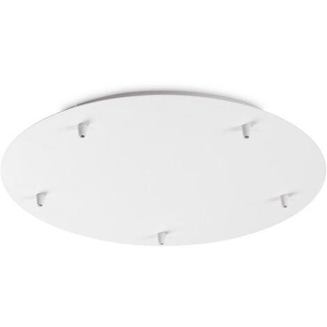 Rosone Standard All In Metallo Bianco 5 Luci