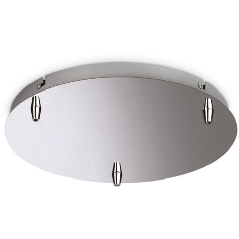 Rosone Standard All In Metallo Cromo e Grigio 3 Luci