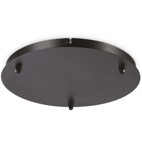 Rosone Standard All In Metallo Nero 3 Luci