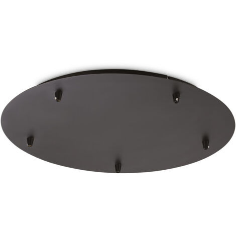 Rosone Standard All In Metallo Nero 5 Luci