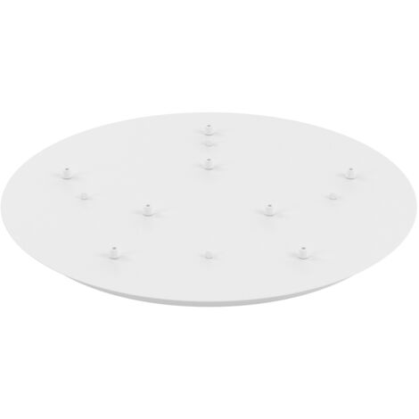 Rosone Tondo Metallo Bianco 8 Fori D60Cm