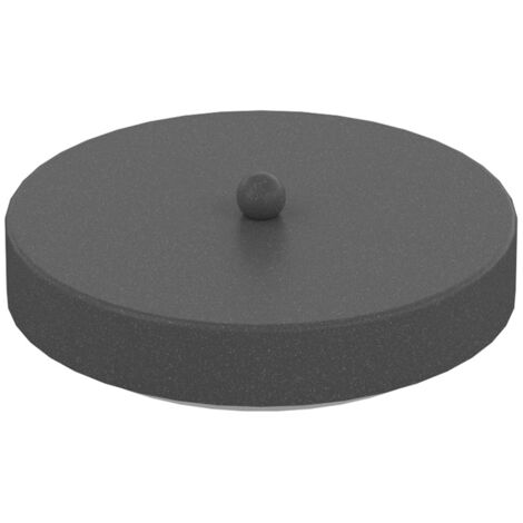 Rosone Tondo Multiforo Metallo Antracite 7 Uscite D10Cm