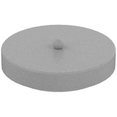 Rosone Tondo Multiforo Metallo Grigio 7 Uscite D10Cm