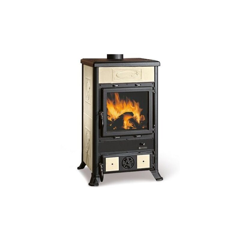 Nordica - Poêle à bois en faïence - la Rossella R1 5.0 9 kW Ivoire