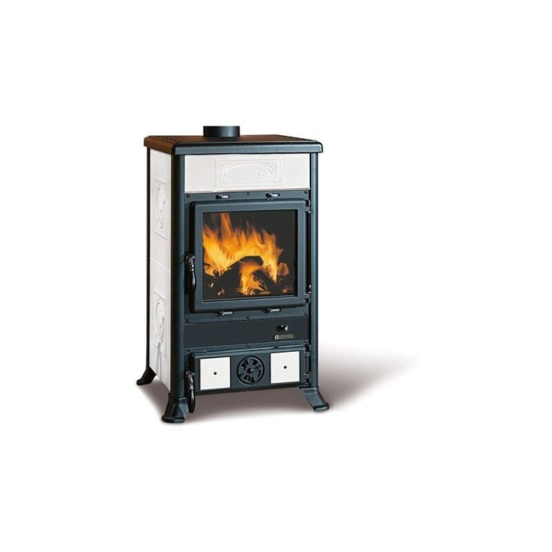 Nordica - Poêle à bois en faïence - la Rossella R1 5.0 9 kW Blanc