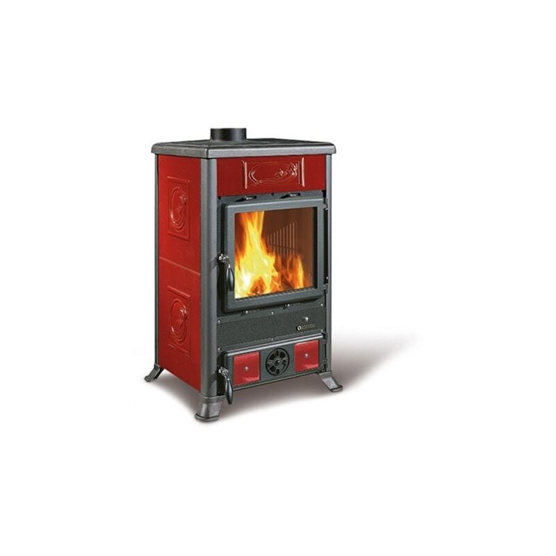 Nordica - Poêle à bois en faïence - la Rossella R1 5.0 9 kW Bordeaux