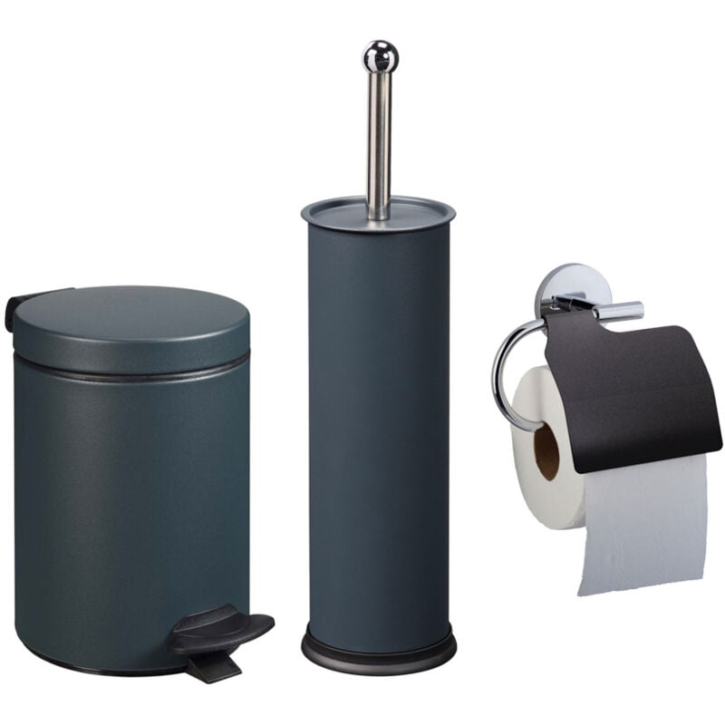 Rossignol - Ensemble salle de bains/toilettes avec poubelle 3L et accessoires