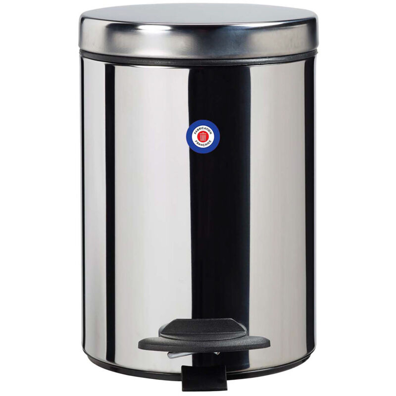 Poubelle de salle de bains à pédale 3L Fabriqué en France - cyjeu Rossignol