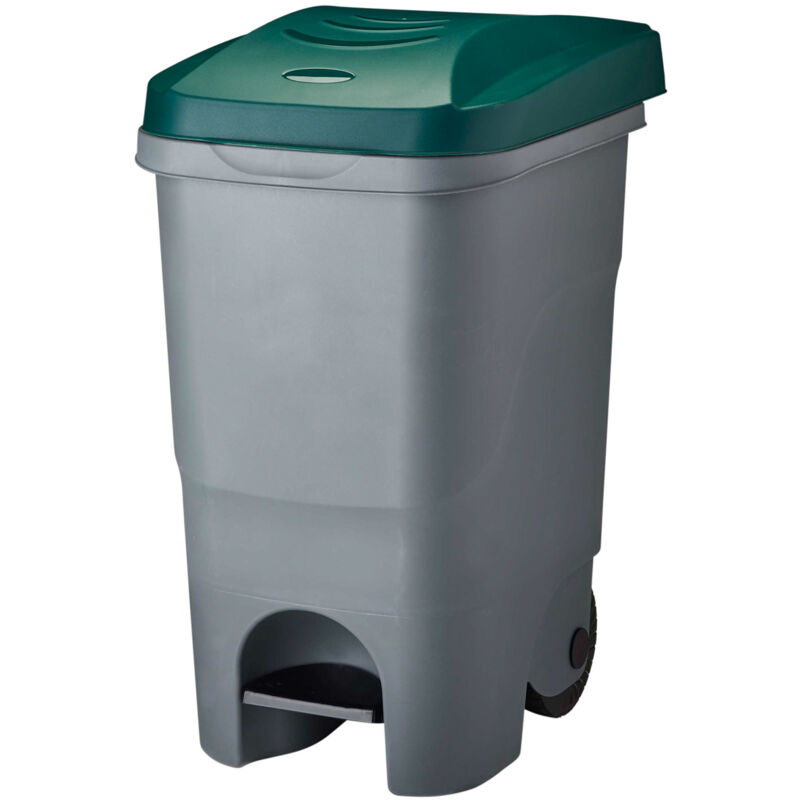 Poubelle mobile à pédale idéal pour le tri 60L - rouly Rossignol