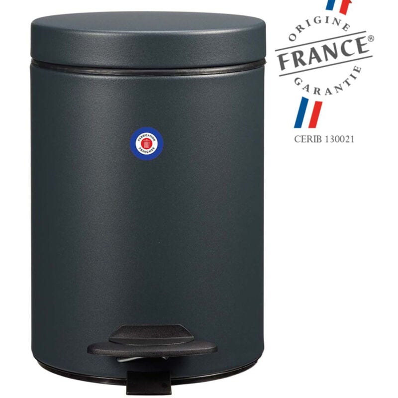 Poubelle de salle de bains à pédale 3L Fabriqué en France - cyjeu Rossignol