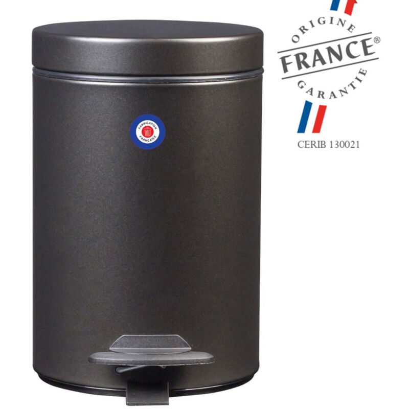 Poubelle de salle de bains à pédale 3L Fabriqué en France - cyjeu Rossignol