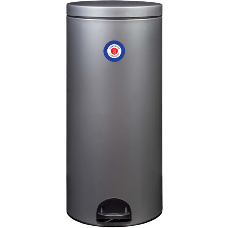 Rossignol – Poubelle de cuisine à pédale 30L – Corps en acier poudré anti-UV – Seau amovible avec anse métal – Garantie 10 ans mécanisme