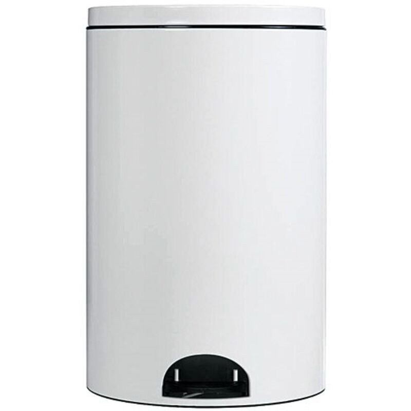Poubelle à pedale 14l blanc Rossignol 90264