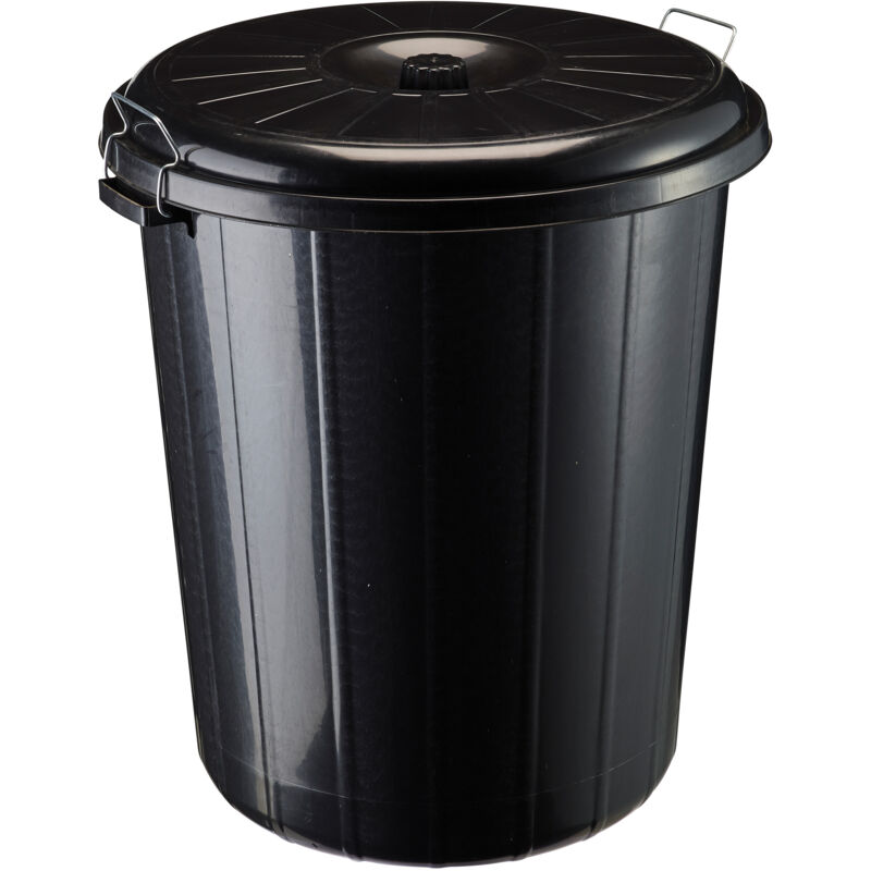 Rossignol - Poubelle 85L avec couvercle et verouillage - rondo