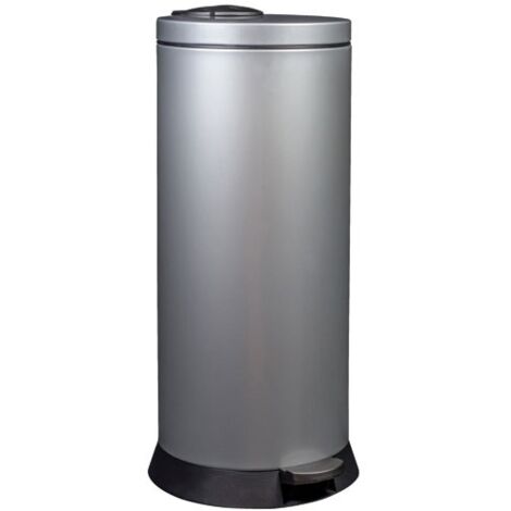 ROSSIGNOL - Poubelle Magic 30l gris métal