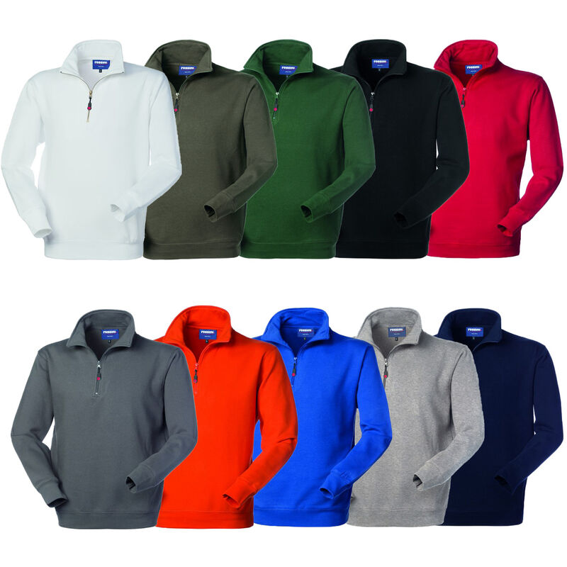 Rossini Perth sweat-shirt de travail à demi-zip - M - Blau