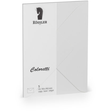Rossler Papier Sobres 220705511 Gris Papel 114 x 162 mm