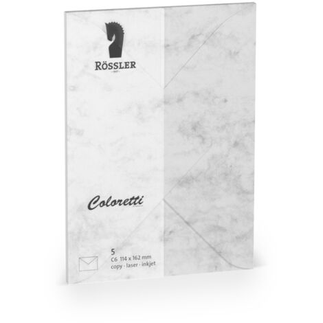 Rossler Papier Sobres 220705514 Gris Papel 114 x 162 mm