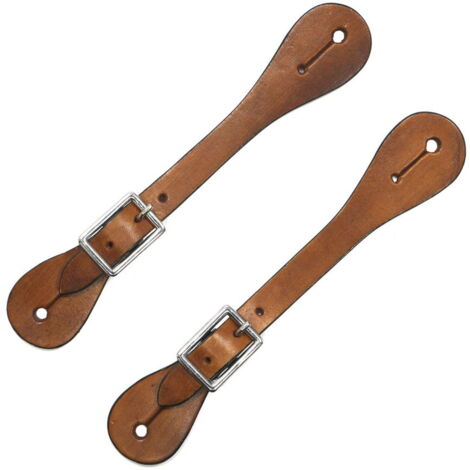 Rosso - Cinturini in cuoio per speroni western