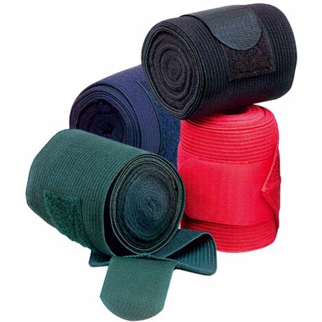 Rosso - Fasce in pile con elastico set da 4 pezzi