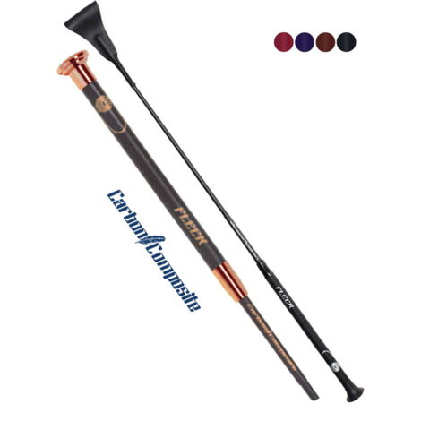 Rosso - Frustino Carbon Fleck Composite leggero in carbonio da 65 cm