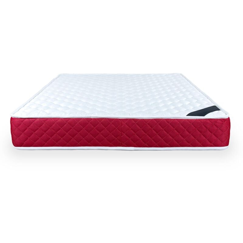 Mobilier Deco - rosso - Matelas en mousse 140x190 cm épaisseur 25 cm