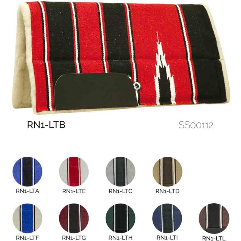 Vert Noir Rn1-Lth - Tige de selle western, taille poney, en tissu navajo de coton et semelle en pure laine