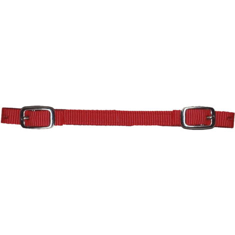 Rosso - Sottobarbozzale in nylon con due fibbie
