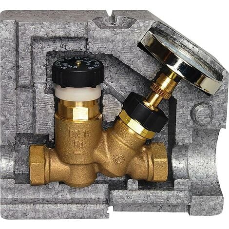 FEUERANKER® Rossweiner Automatisches Zirkulationsventil aus Rotguss Regulierventil 1/2"-3/4" 1/2 Zoll