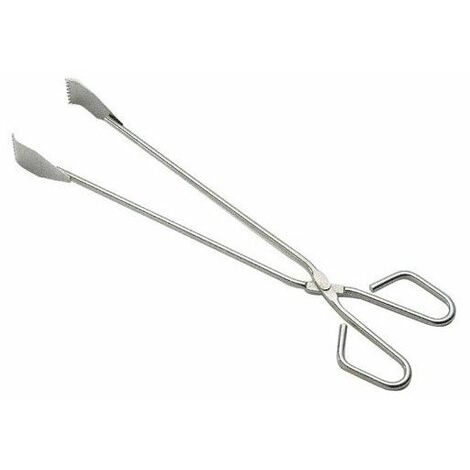 Rostfreie Grillzange 55x6 cm.